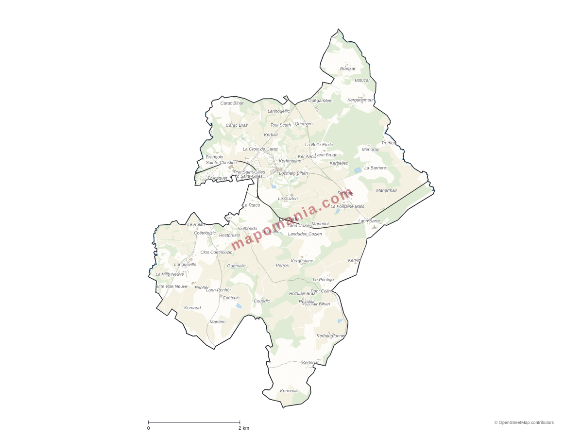 Carte de Locmalo à personnaliser