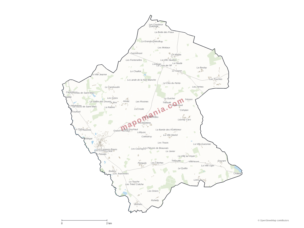 Carte de Mohon à personnaliser