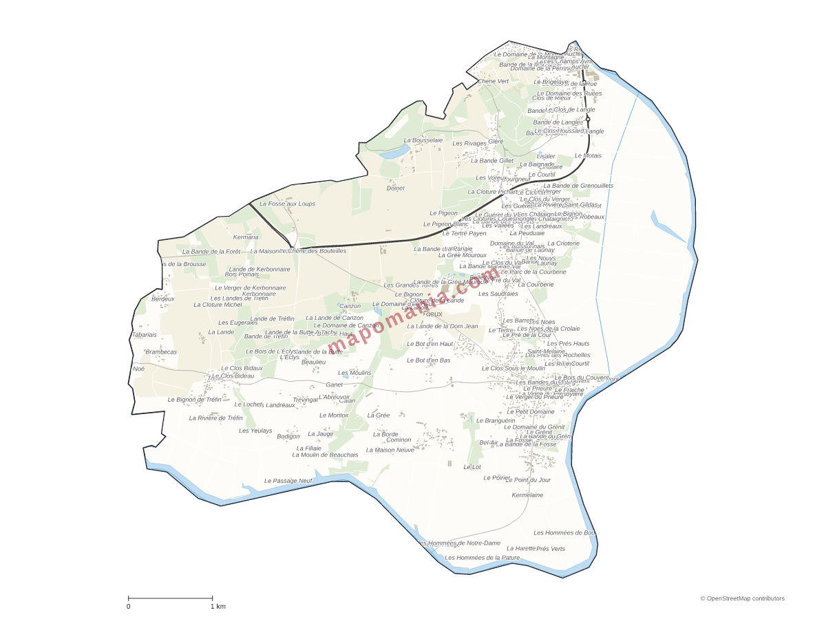Carte de Rieux à personnaliser