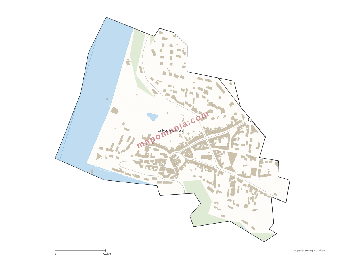 Carte de La Roche-Bernard à personnaliser