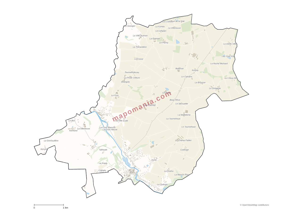 Carte de Rohan à personnaliser