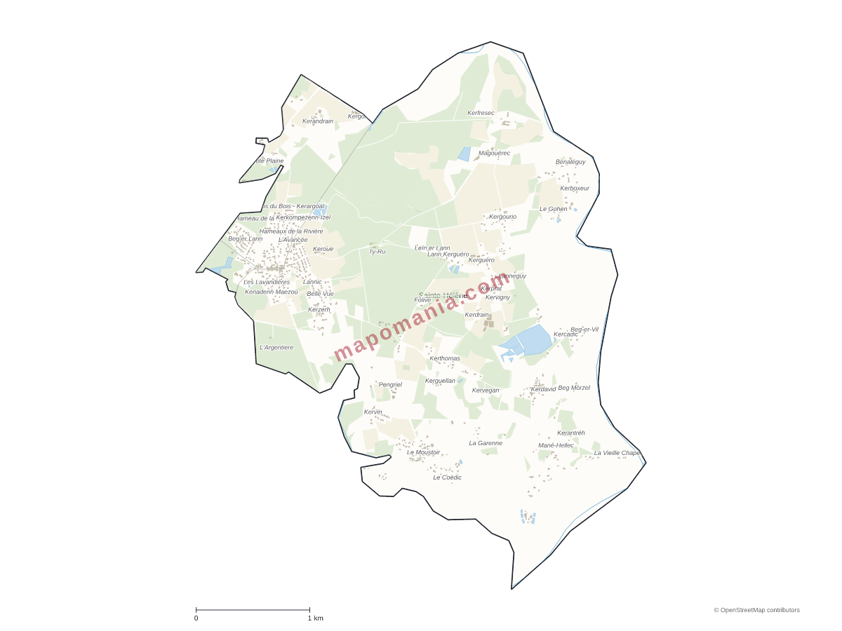 Carte de Sainte-Hélène à personnaliser