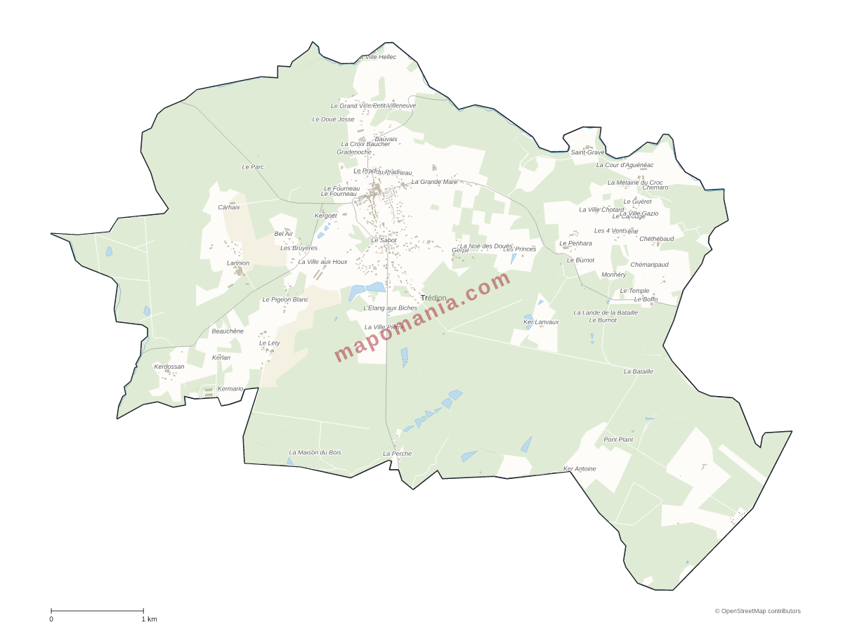 Carte de Trédion à personnaliser