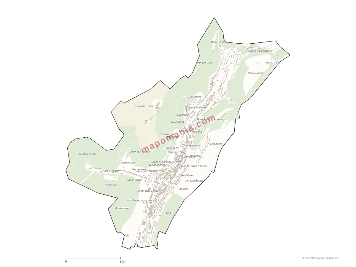 Carte de Algrange à personnaliser