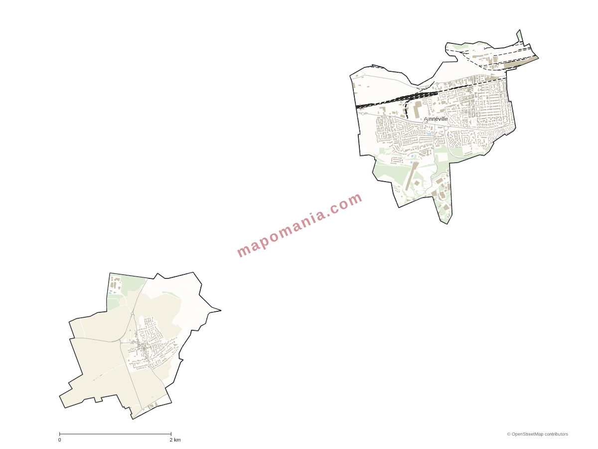 Carte de Amnéville à personnaliser