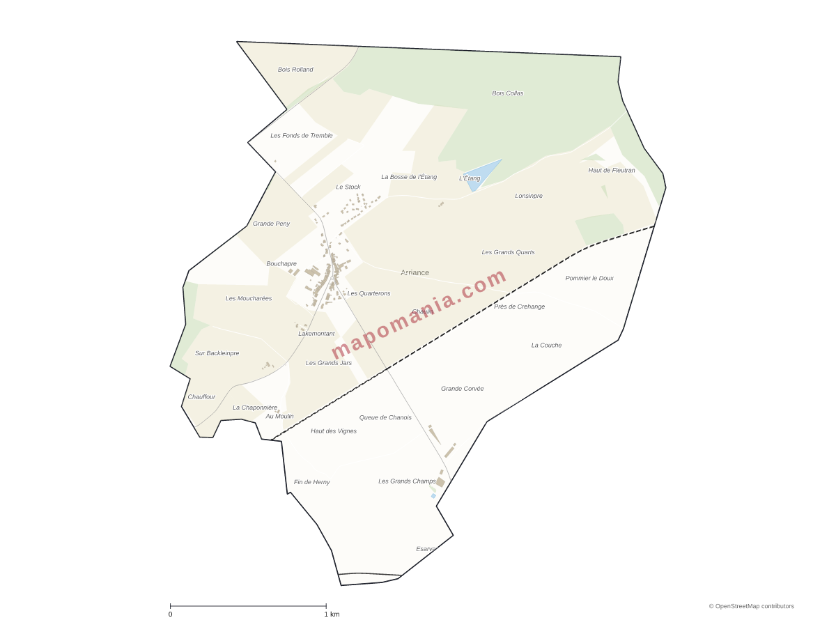 Carte de Arriance à personnaliser