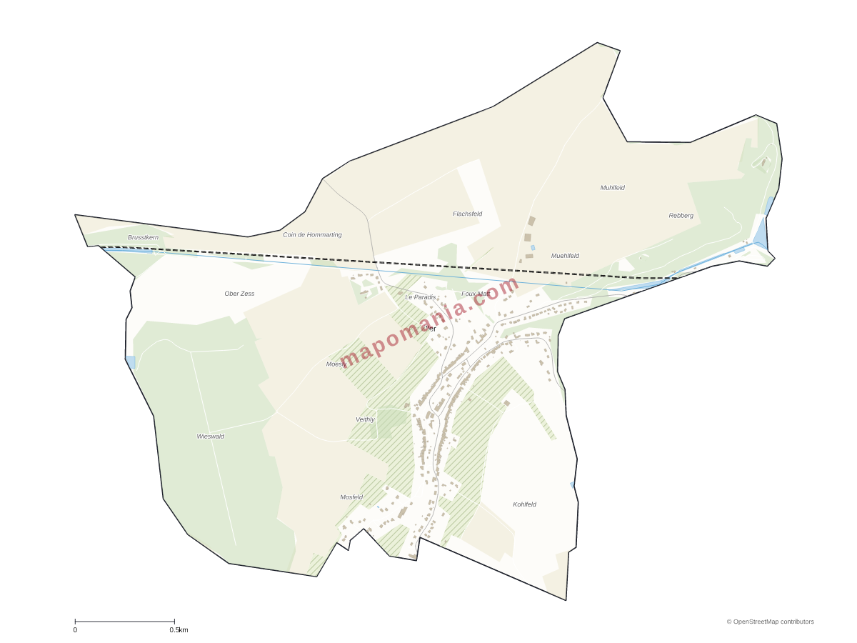 Carte de Arzviller à personnaliser