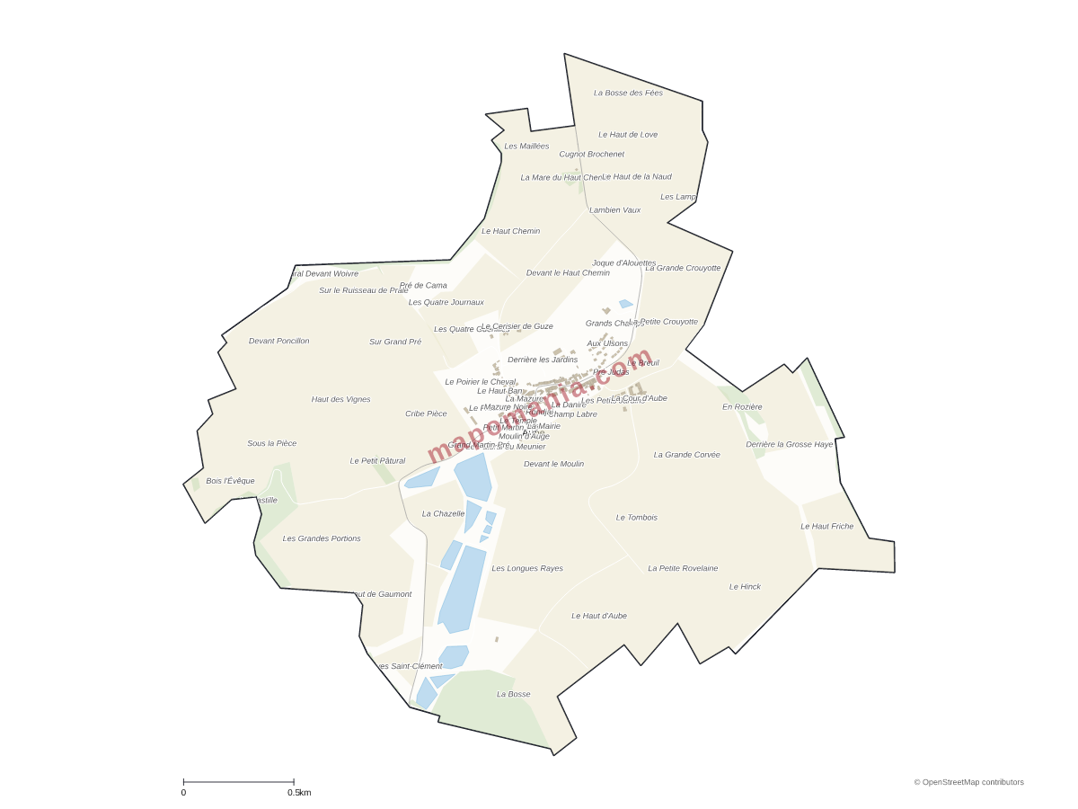 Carte de Aube à personnaliser