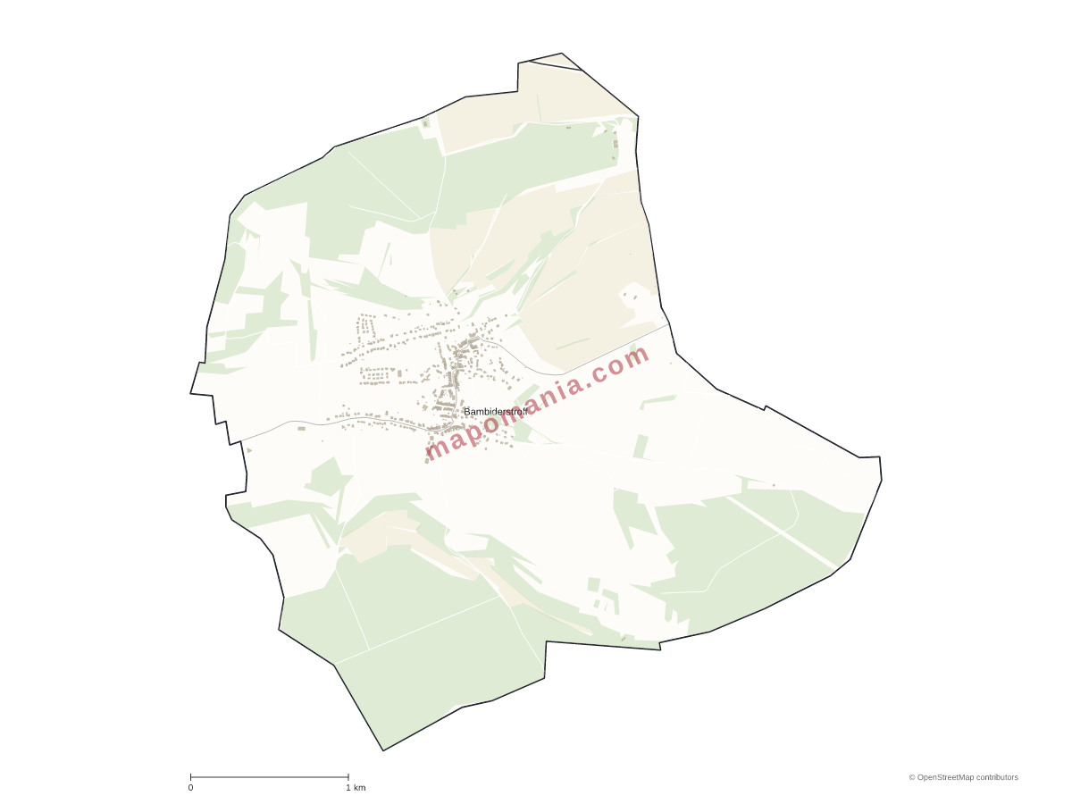 Carte de Bambiderstroff à personnaliser