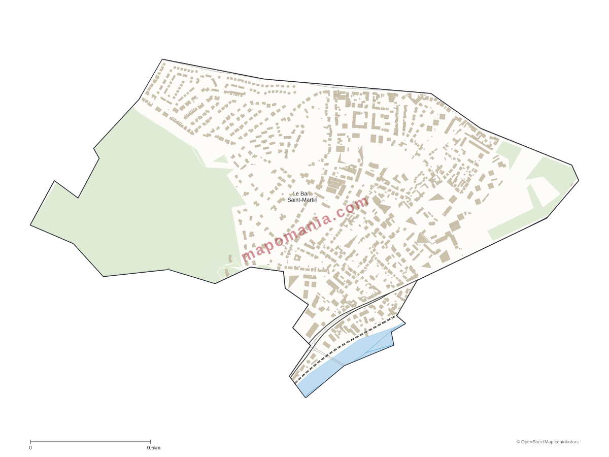 Carte de Le Ban-Saint-Martin à personnaliser