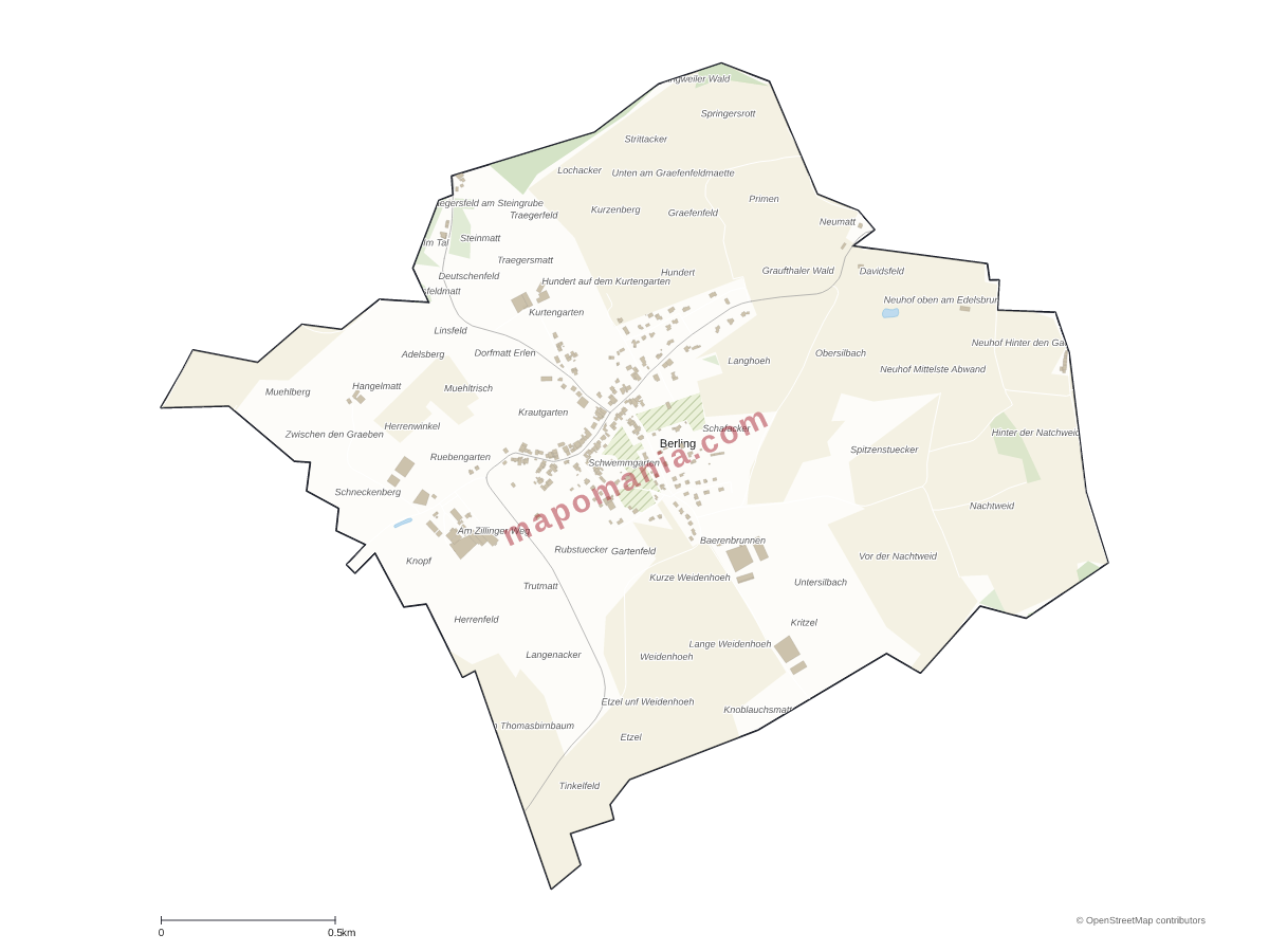 Carte de Berling à personnaliser