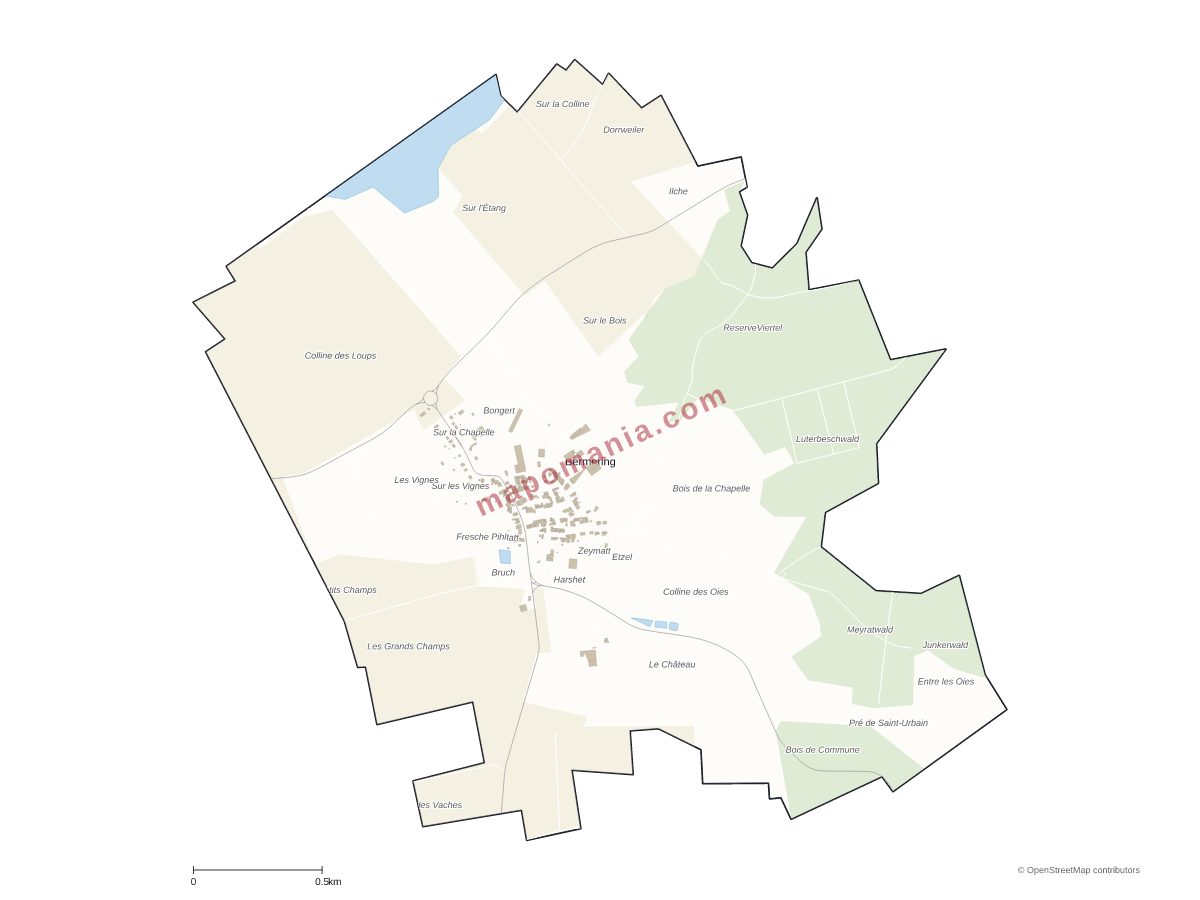 Carte de Bermering à personnaliser
