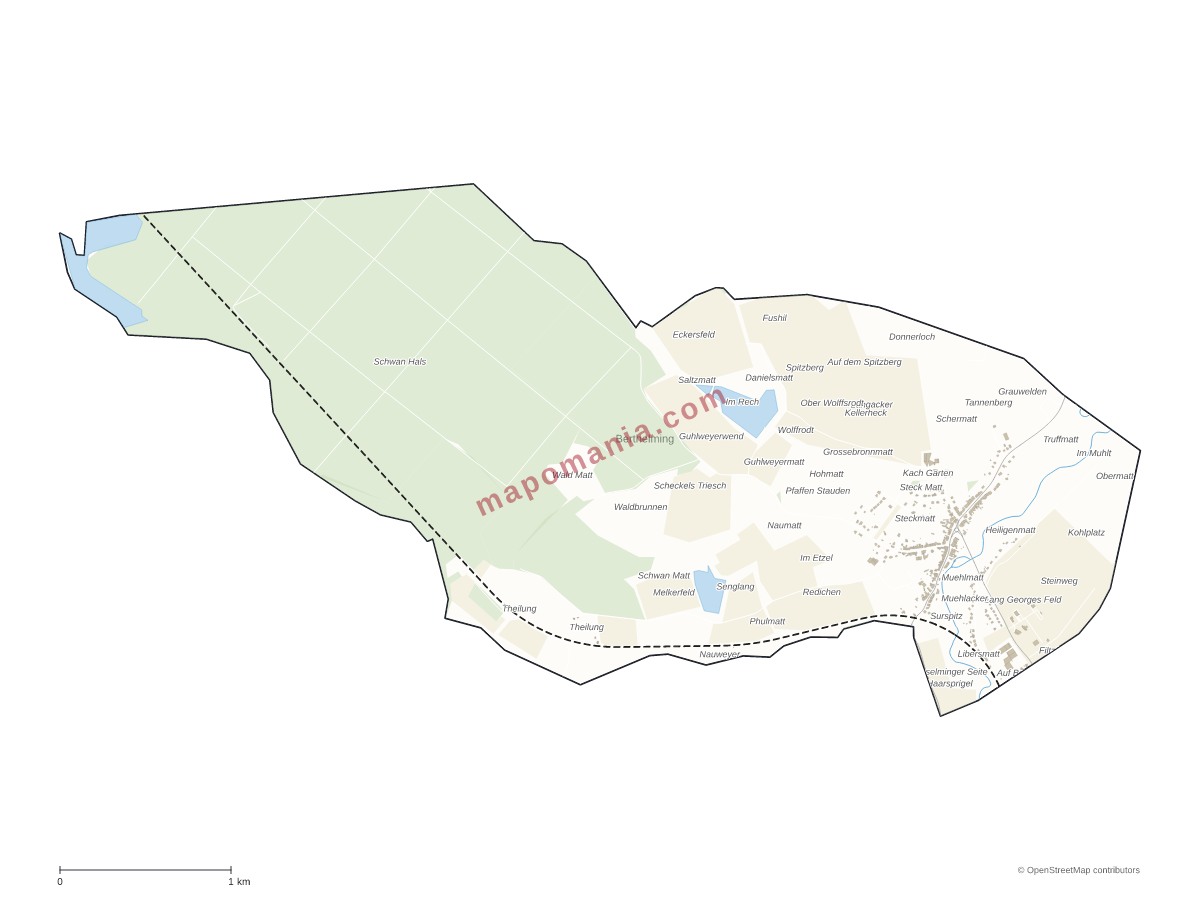 Carte de Berthelming à personnaliser