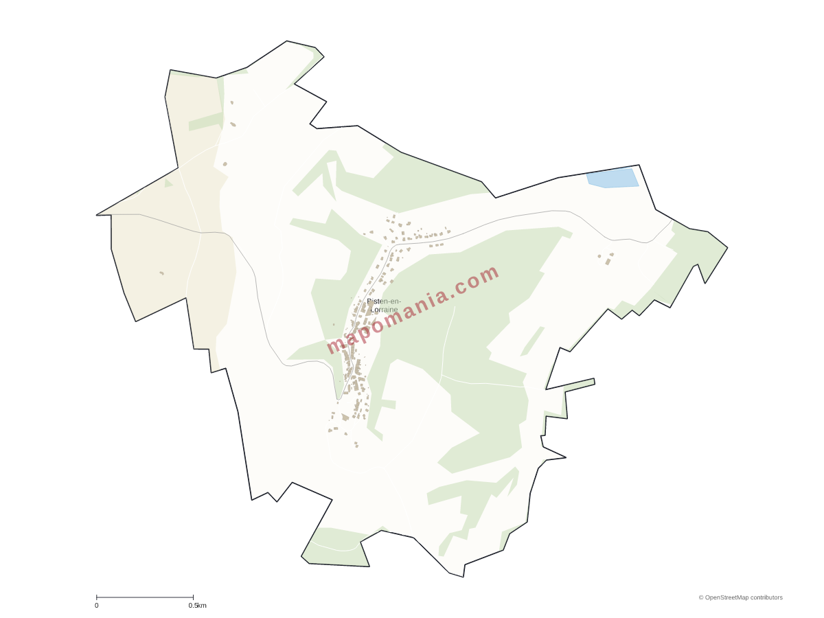 Carte de Bisten-en-Lorraine à personnaliser