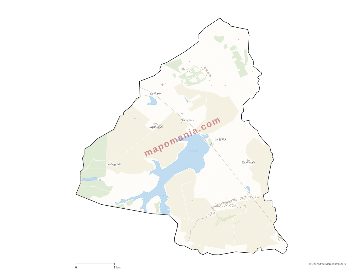 Carte de Bistroff à personnaliser