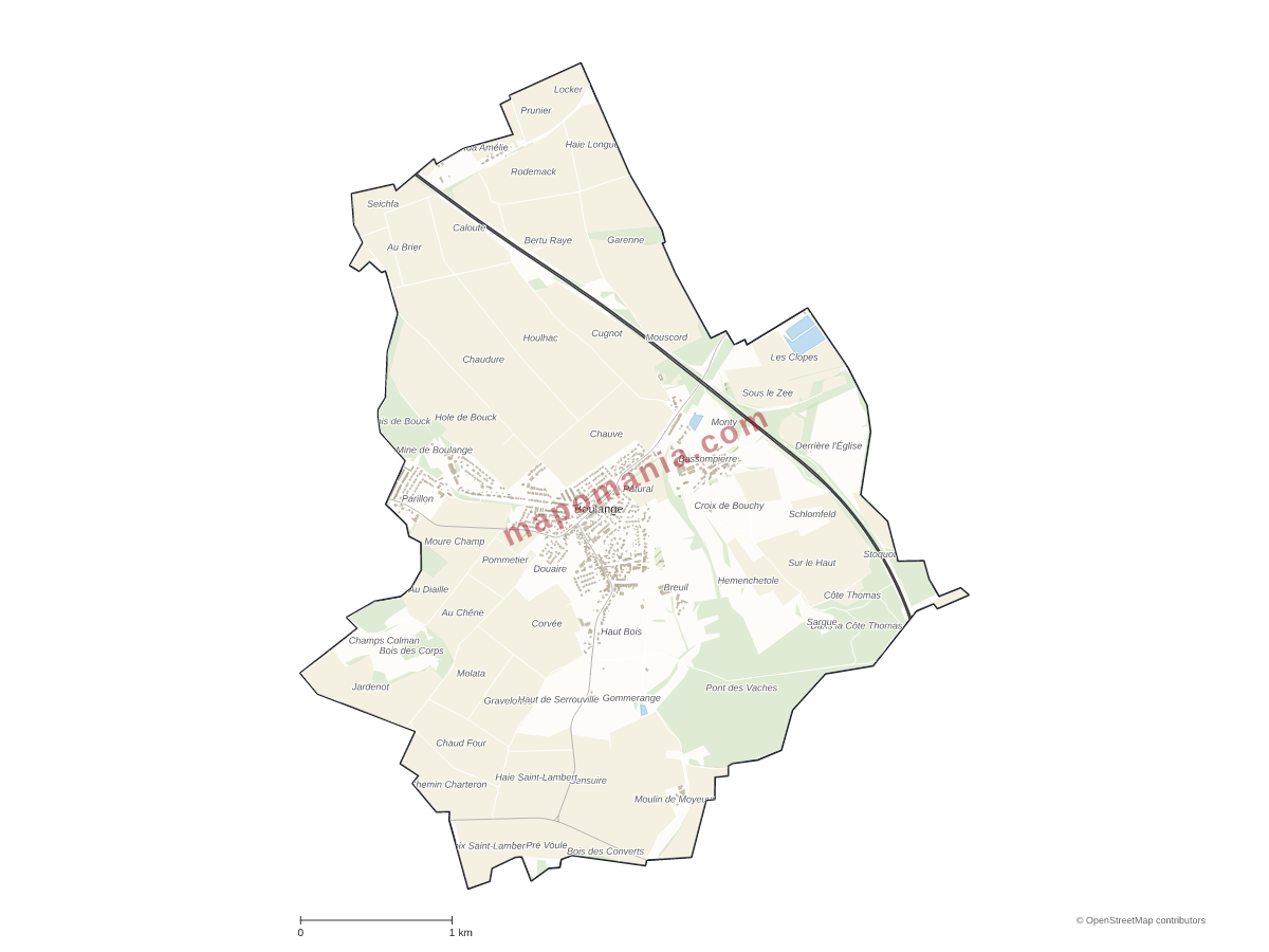 Carte de Boulange à personnaliser