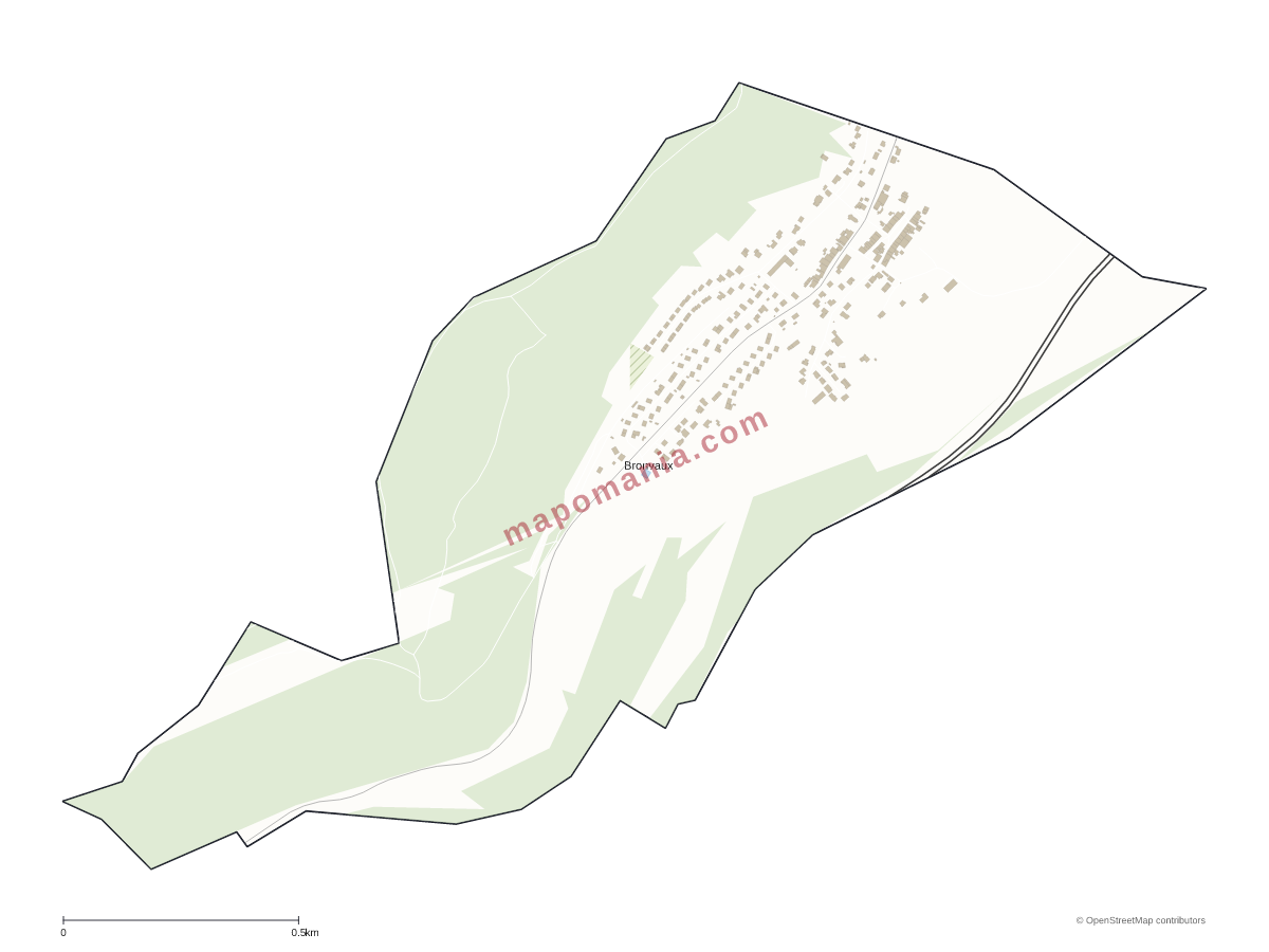 Carte de Bronvaux à personnaliser