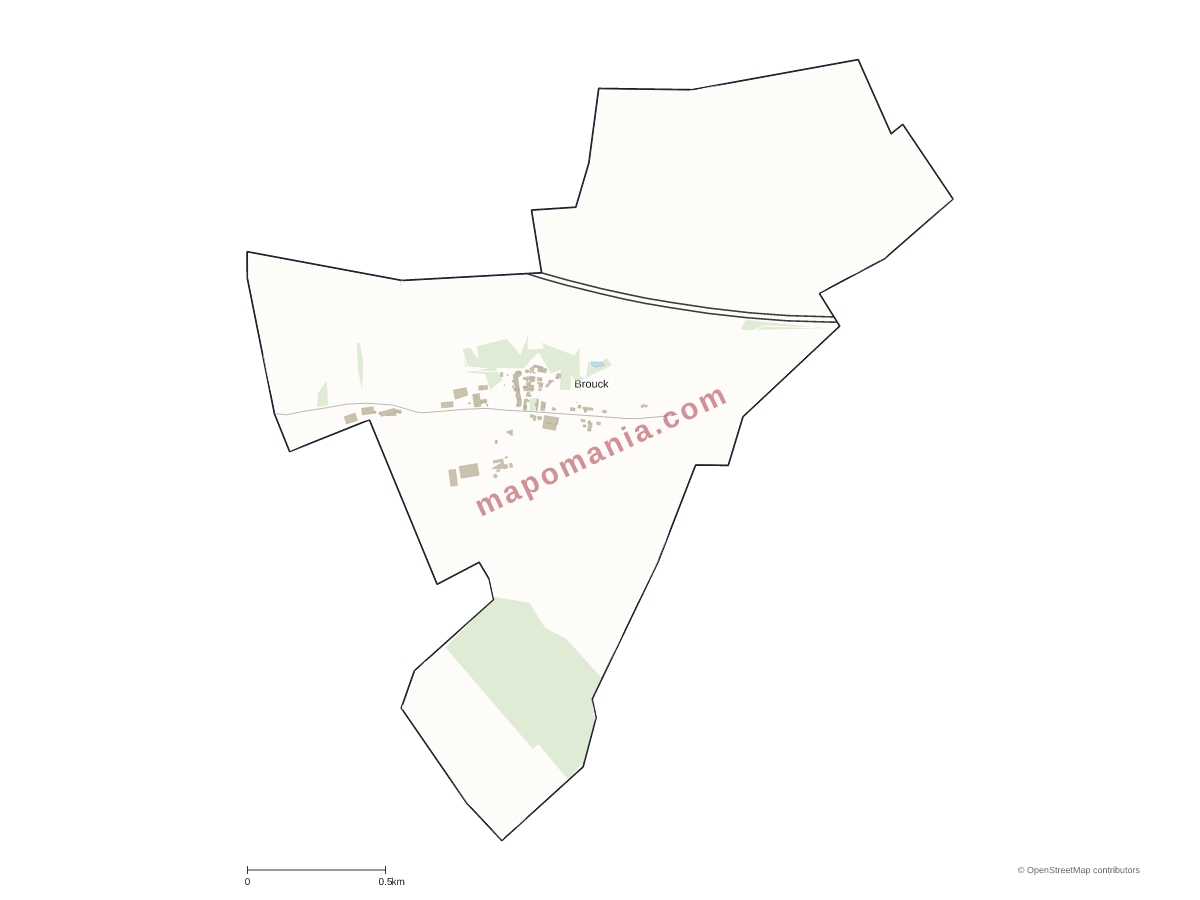 Carte de Brouck à personnaliser