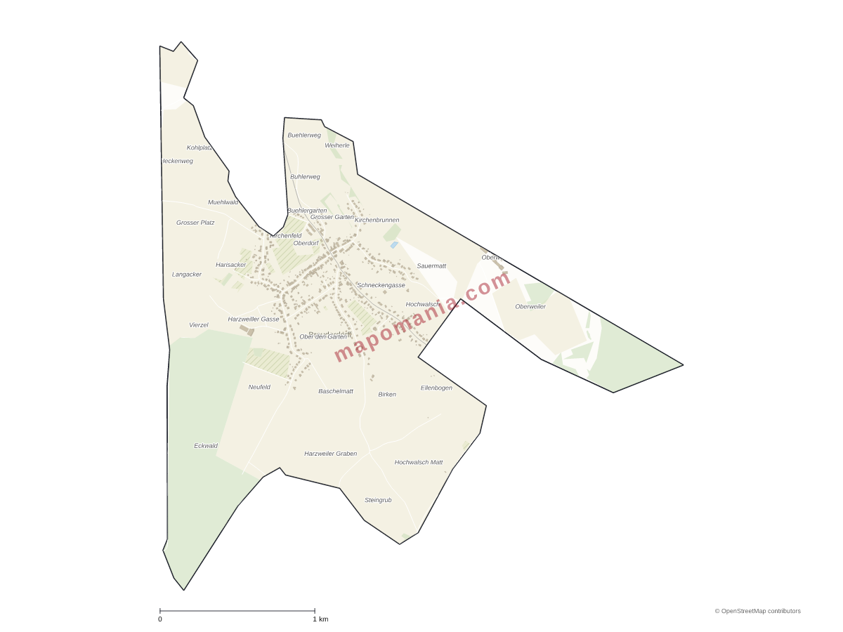 Carte de Brouderdorff à personnaliser