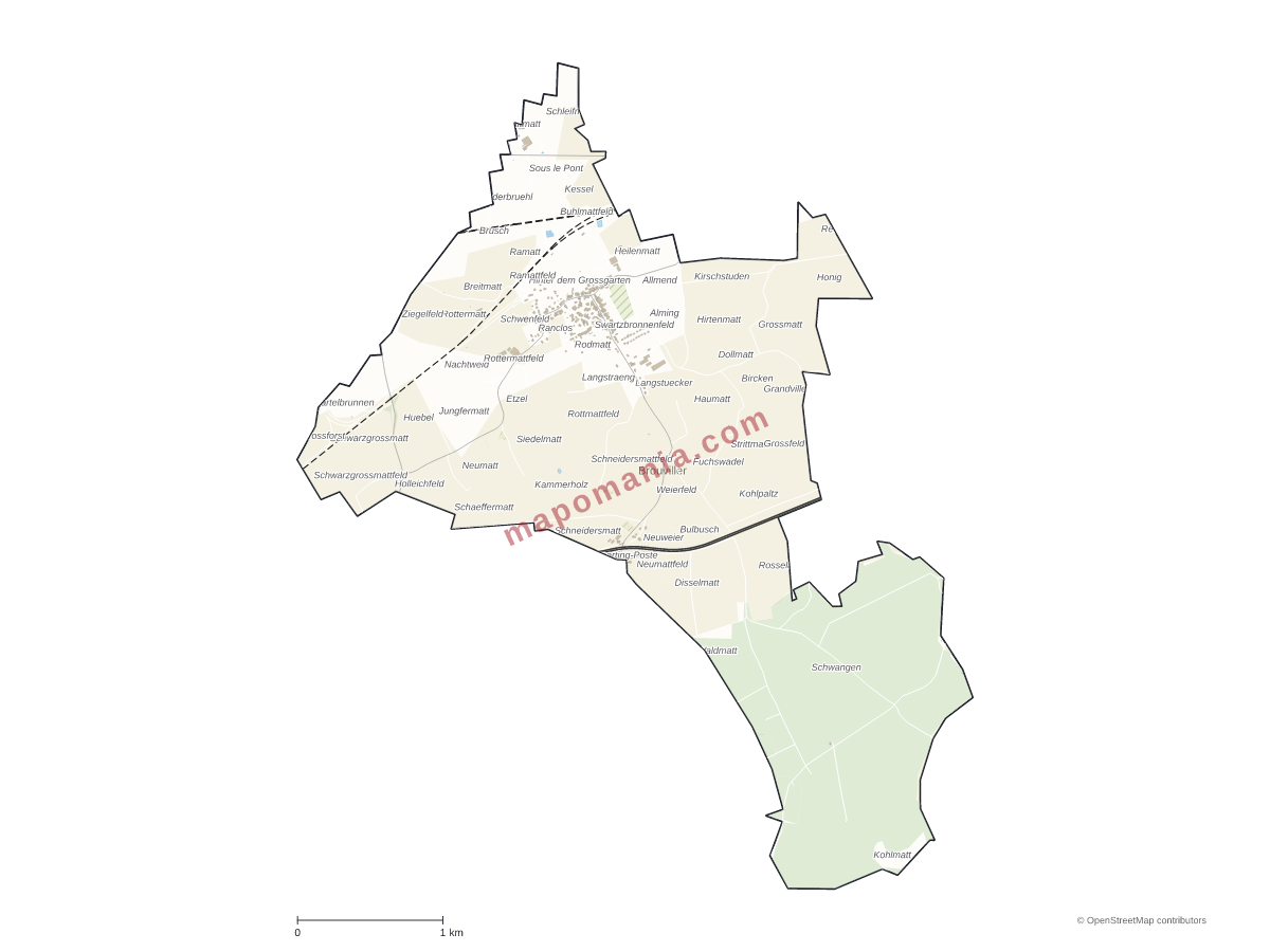 Carte de Brouviller à personnaliser