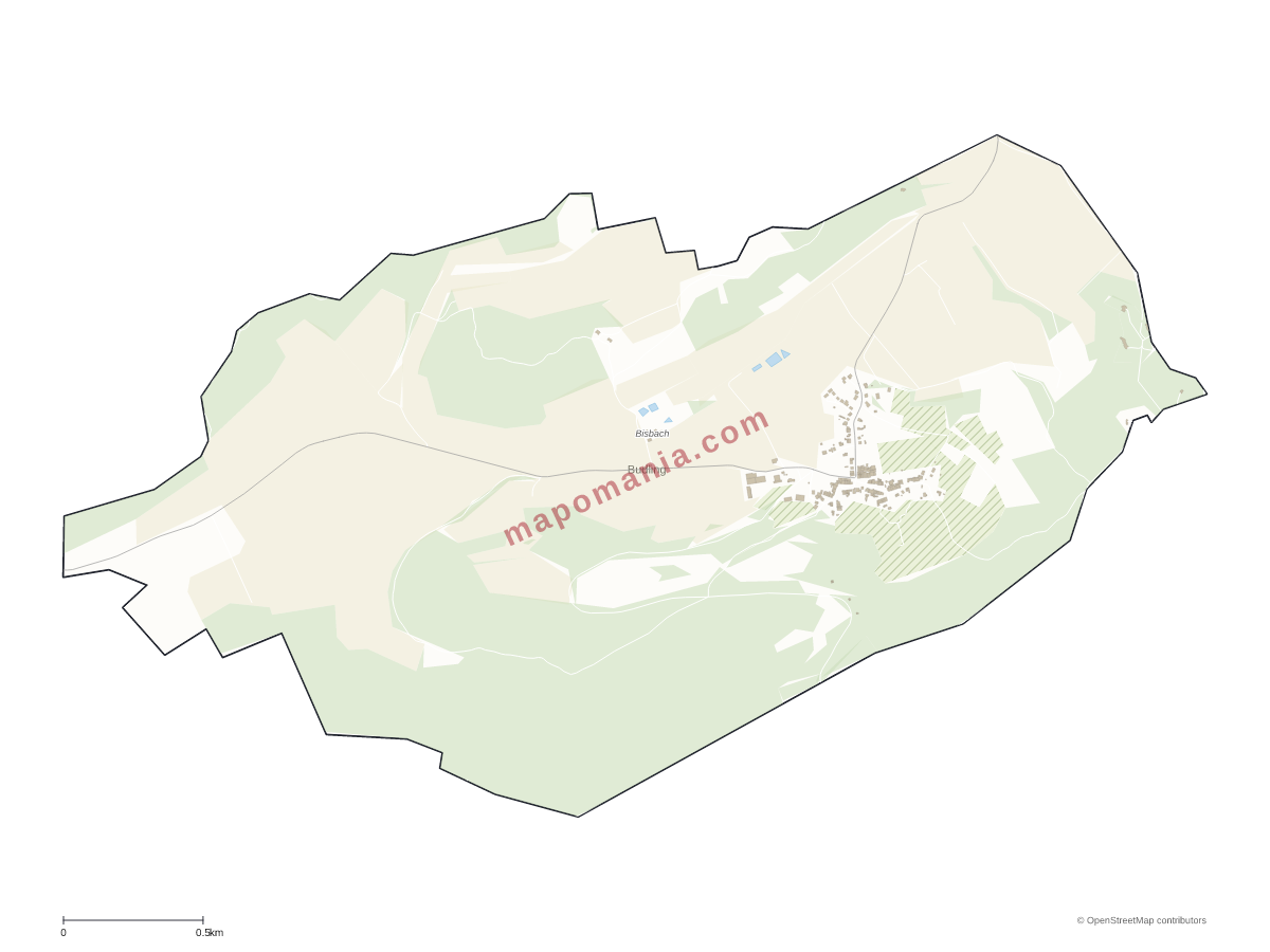 Carte de Budling à personnaliser