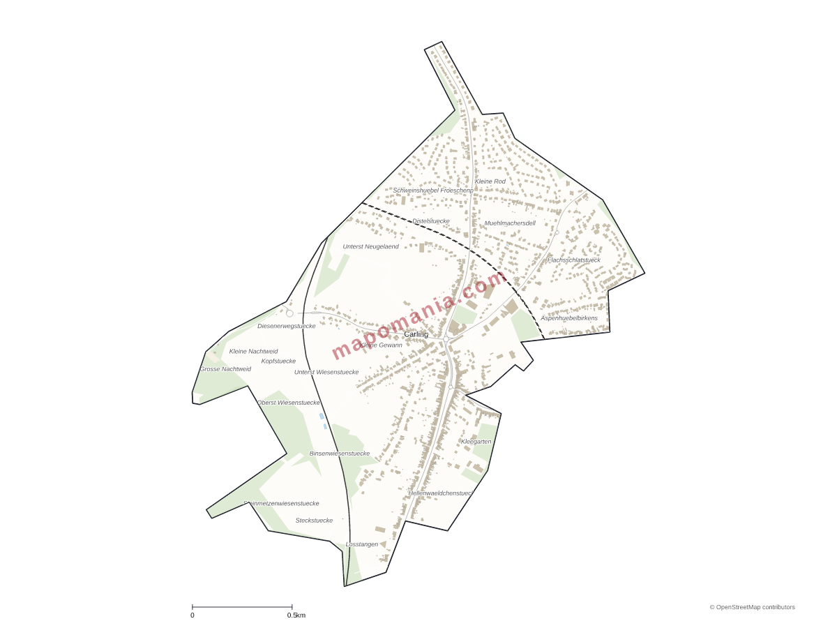 Carte de Carling à personnaliser