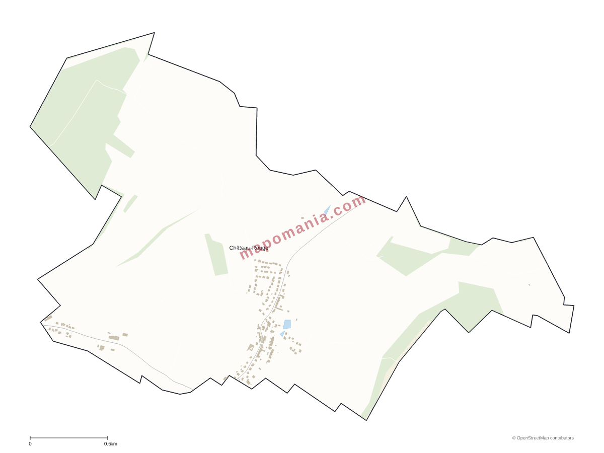 Carte de Château-Rouge à personnaliser