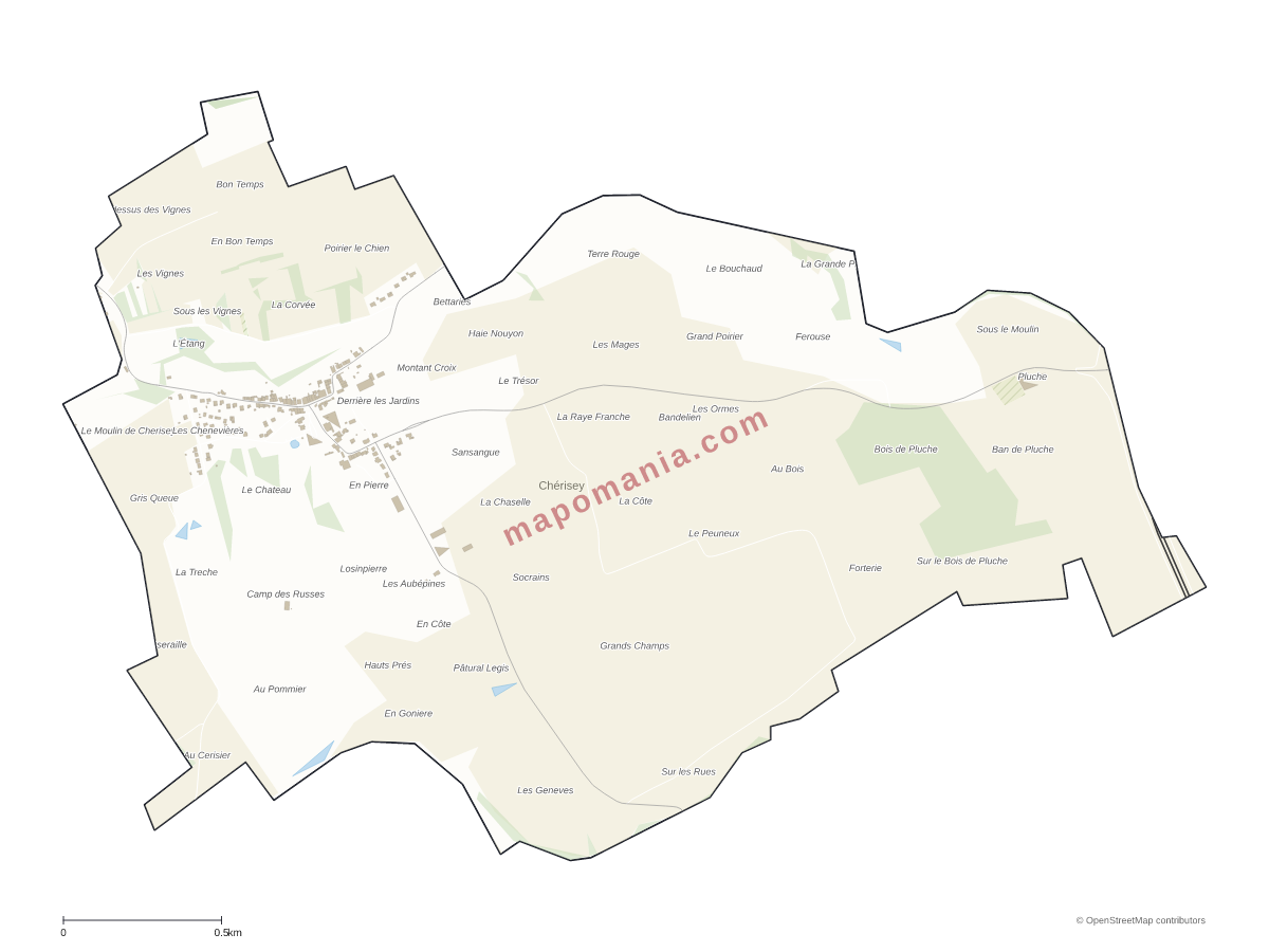 Carte de Chérisey à personnaliser
