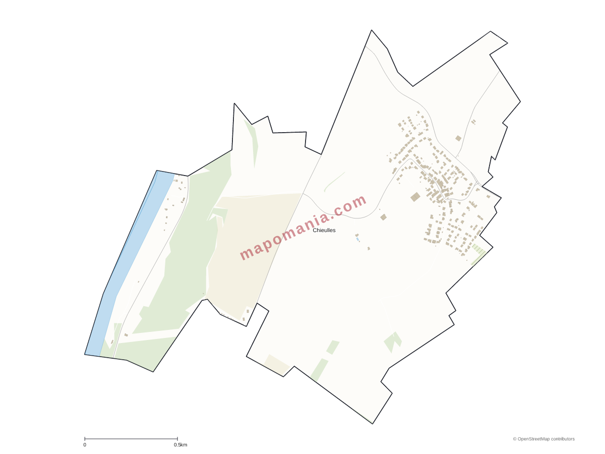 Carte de Chieulles à personnaliser