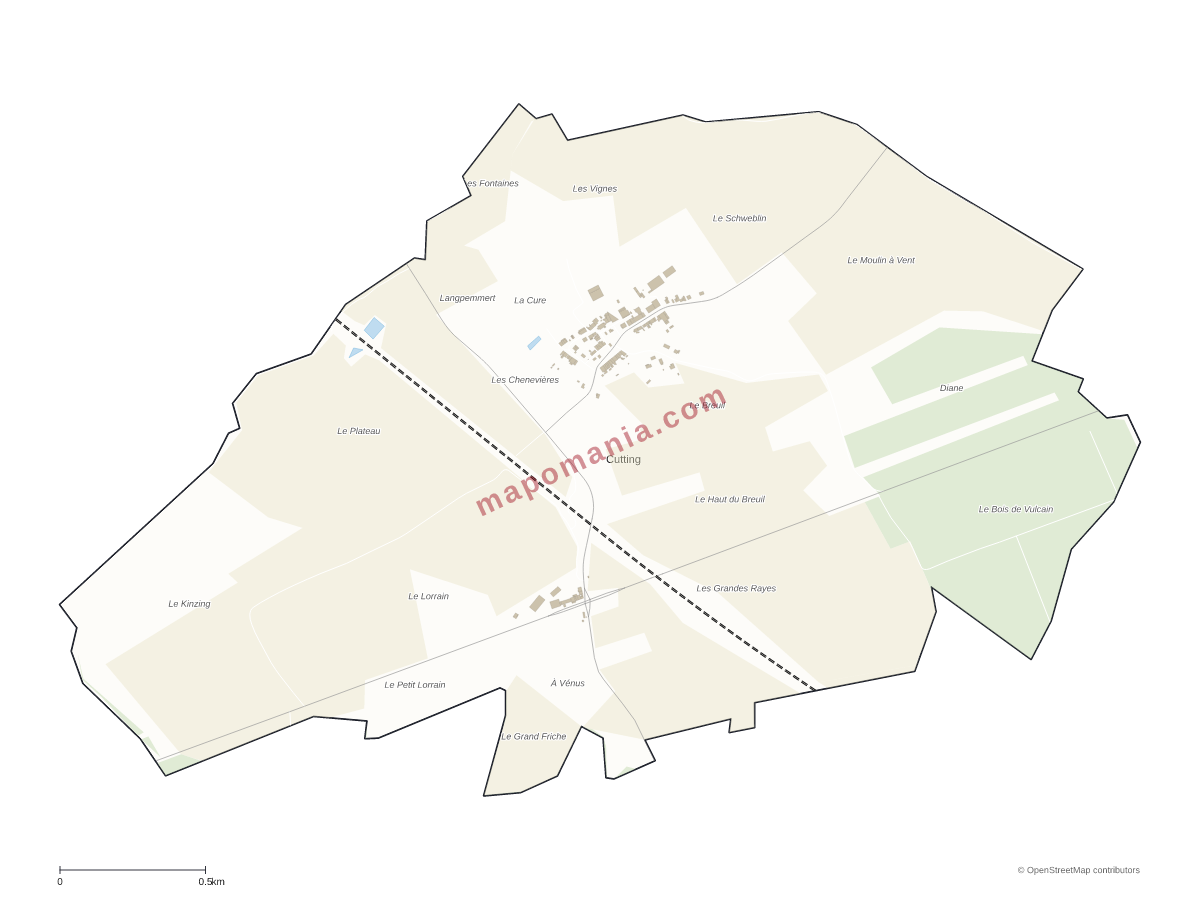 Carte de Cutting à personnaliser