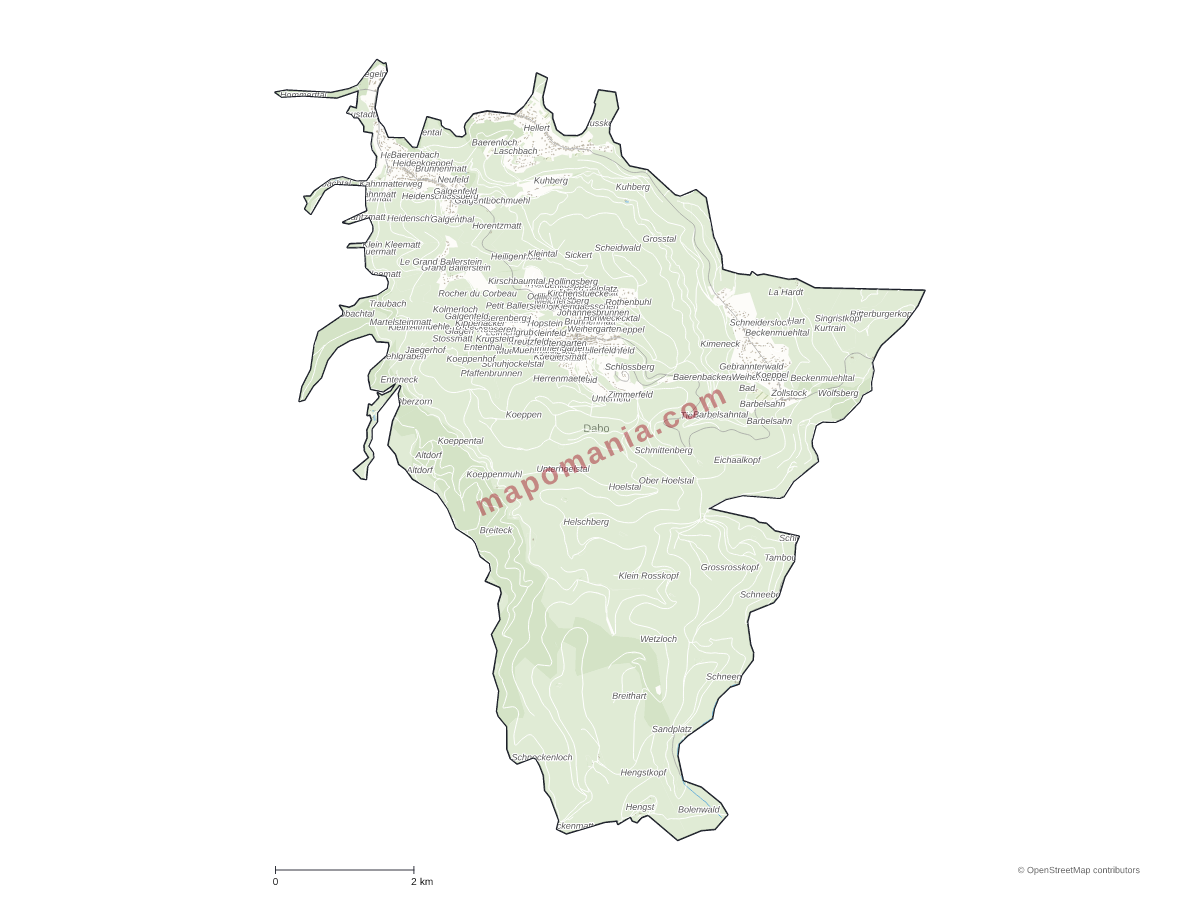 Carte de Dabo à personnaliser