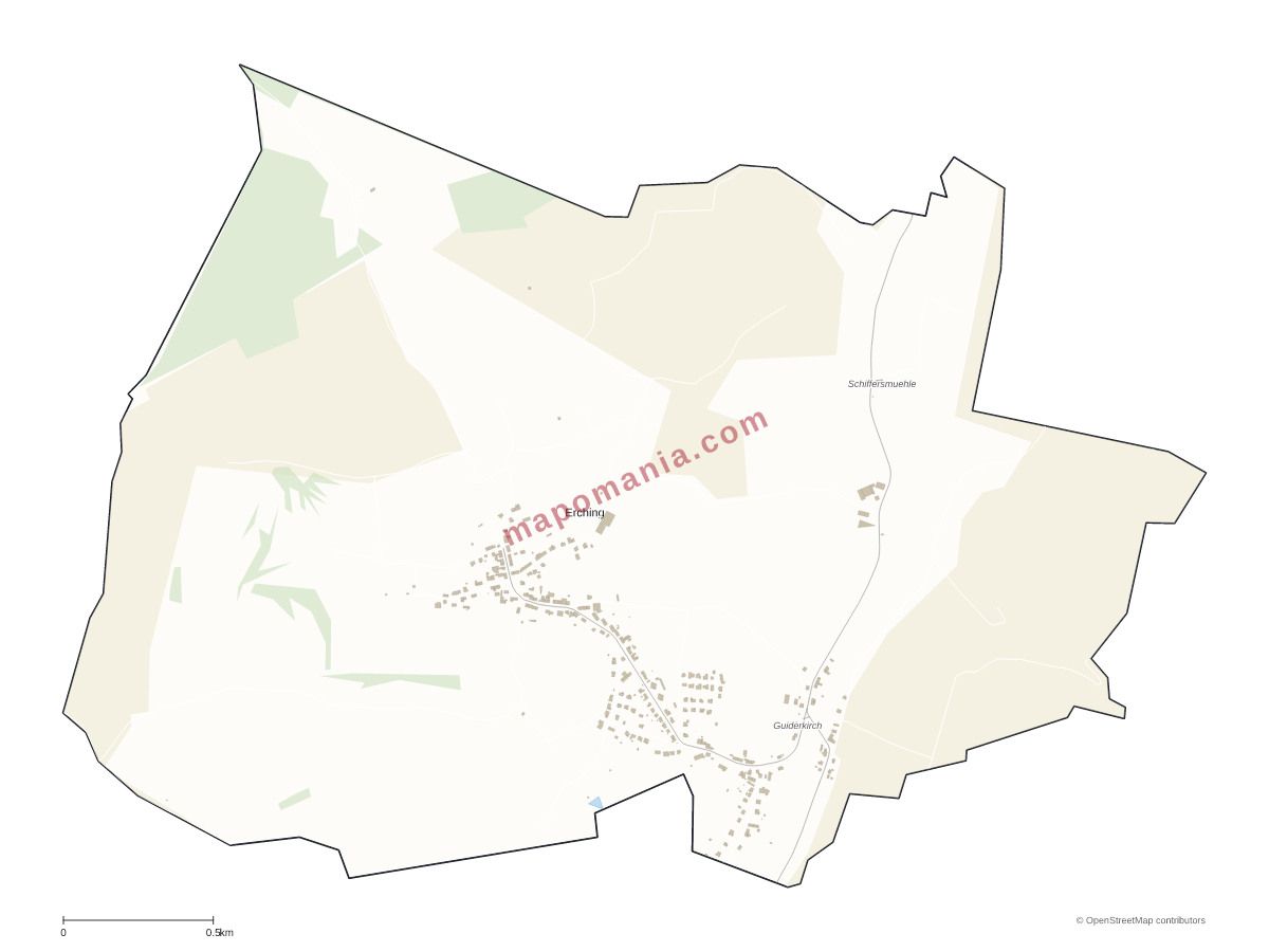 Carte de Erching à personnaliser