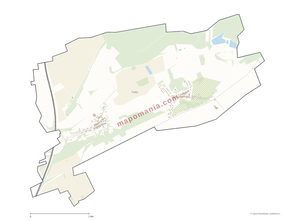 Carte de Failly à personnaliser
