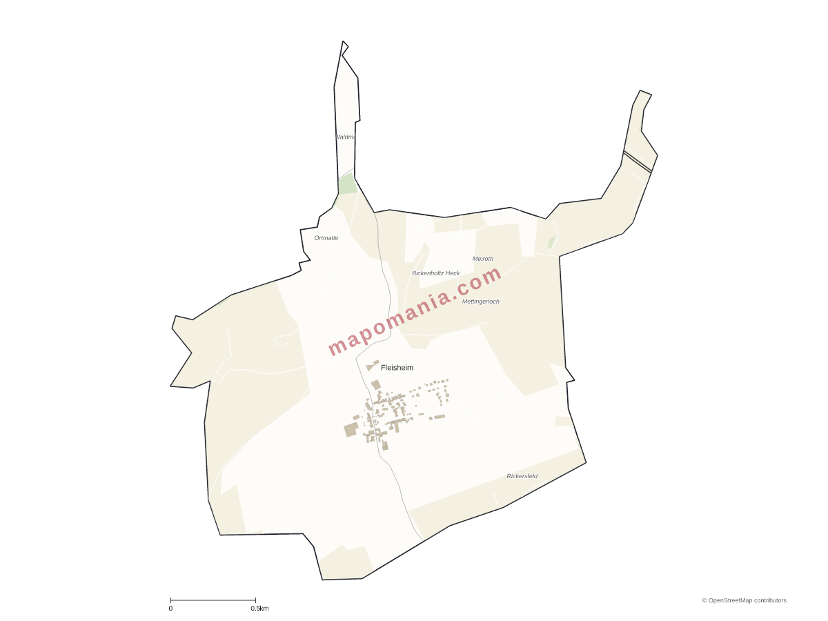 Carte de Fleisheim à personnaliser