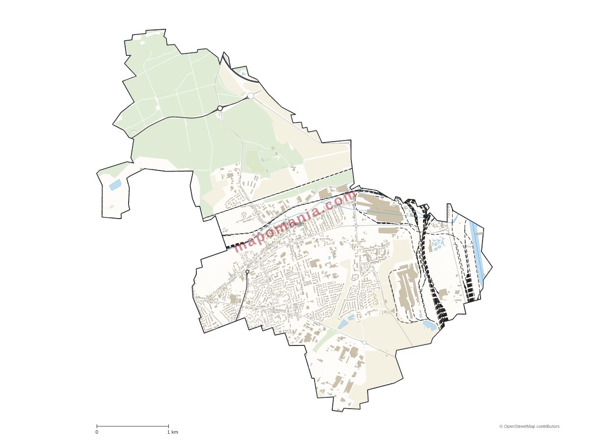 Carte de Florange à personnaliser