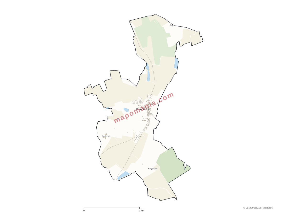 Carte de Francaltroff à personnaliser