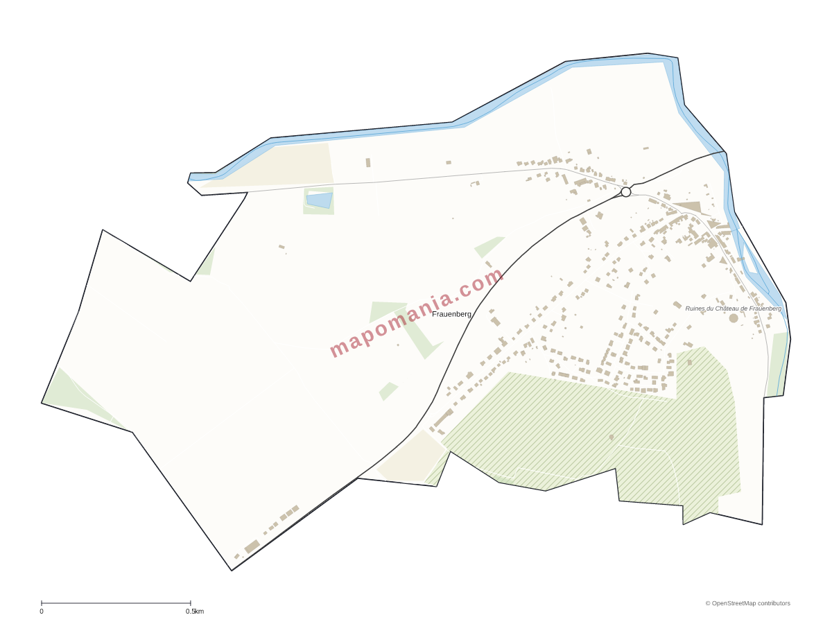 Carte de Frauenberg à personnaliser