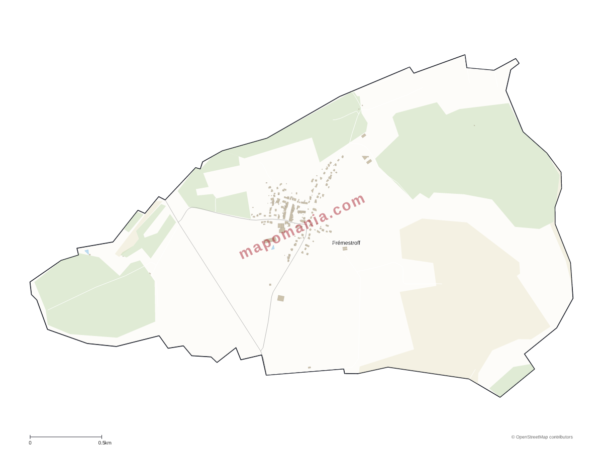 Carte de Frémestroff à personnaliser