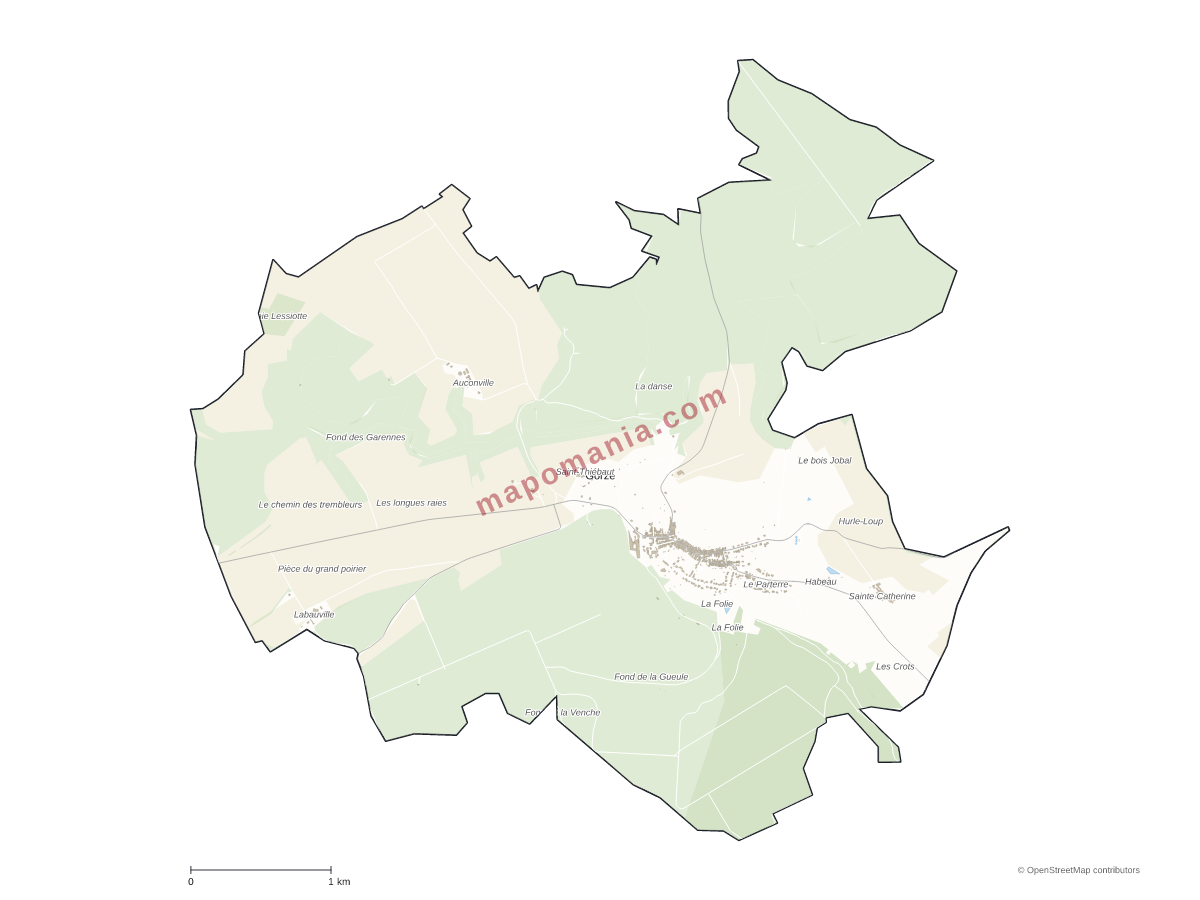 Carte de Gorze à personnaliser