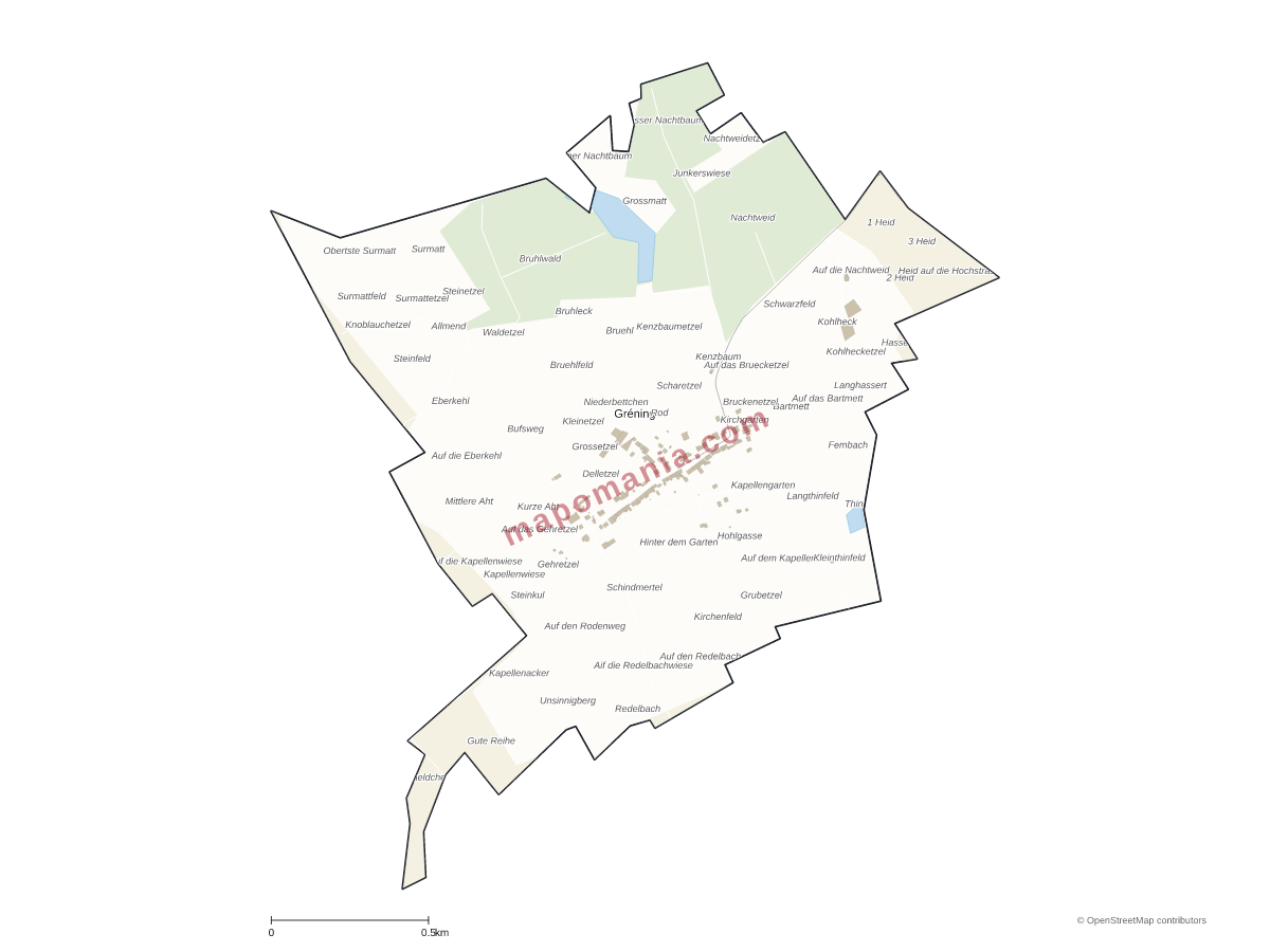 Carte de Gréning à personnaliser