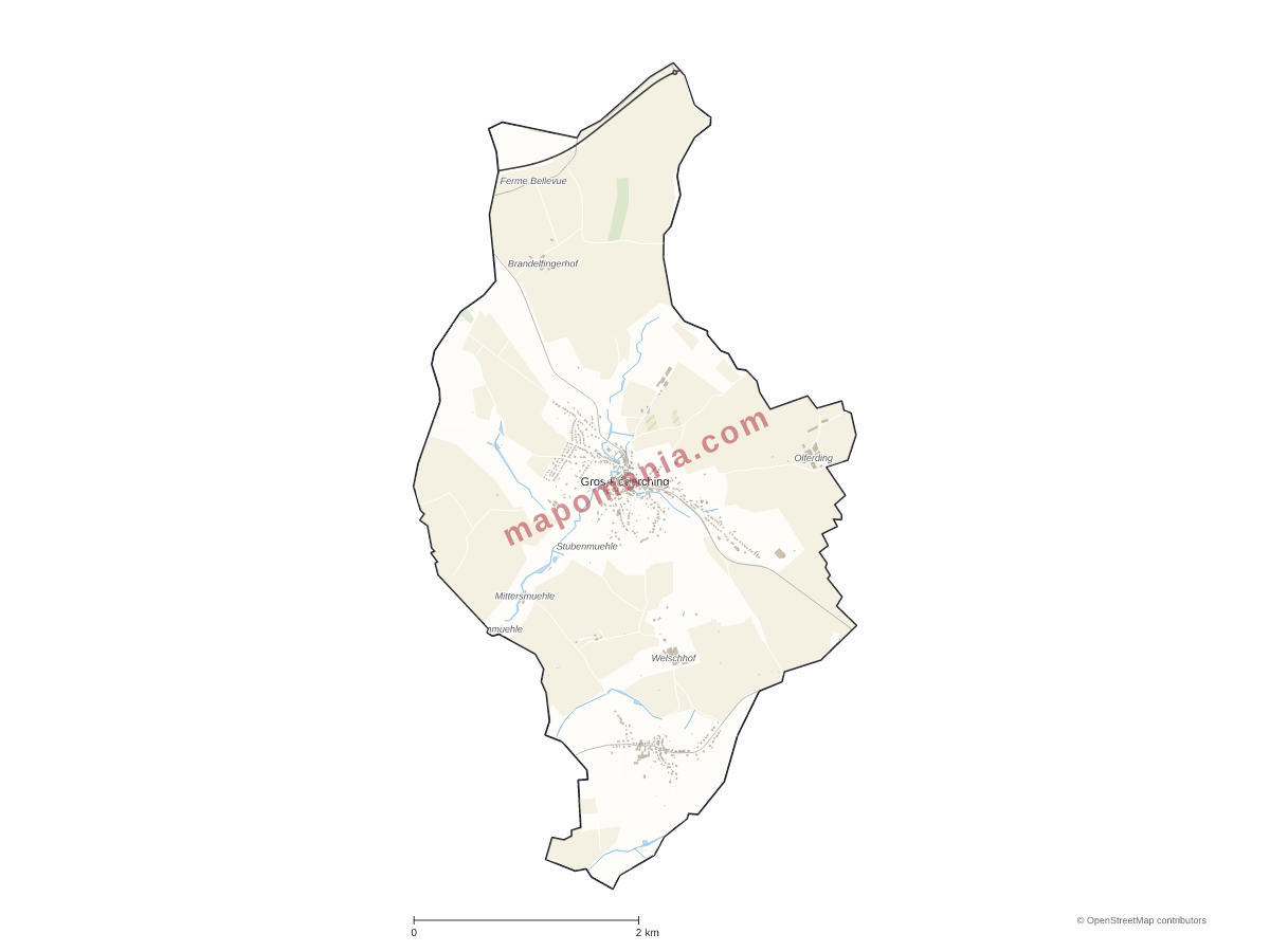 Carte de Gros-Réderching à personnaliser
