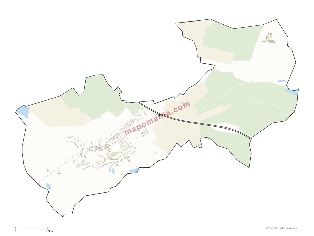 Carte de Grundviller à personnaliser