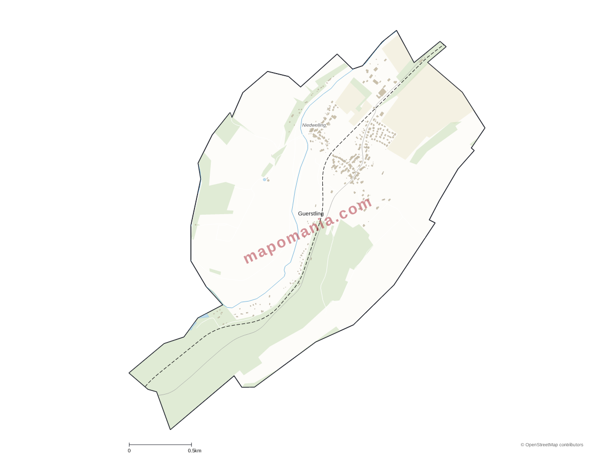 Carte de Guerstling à personnaliser