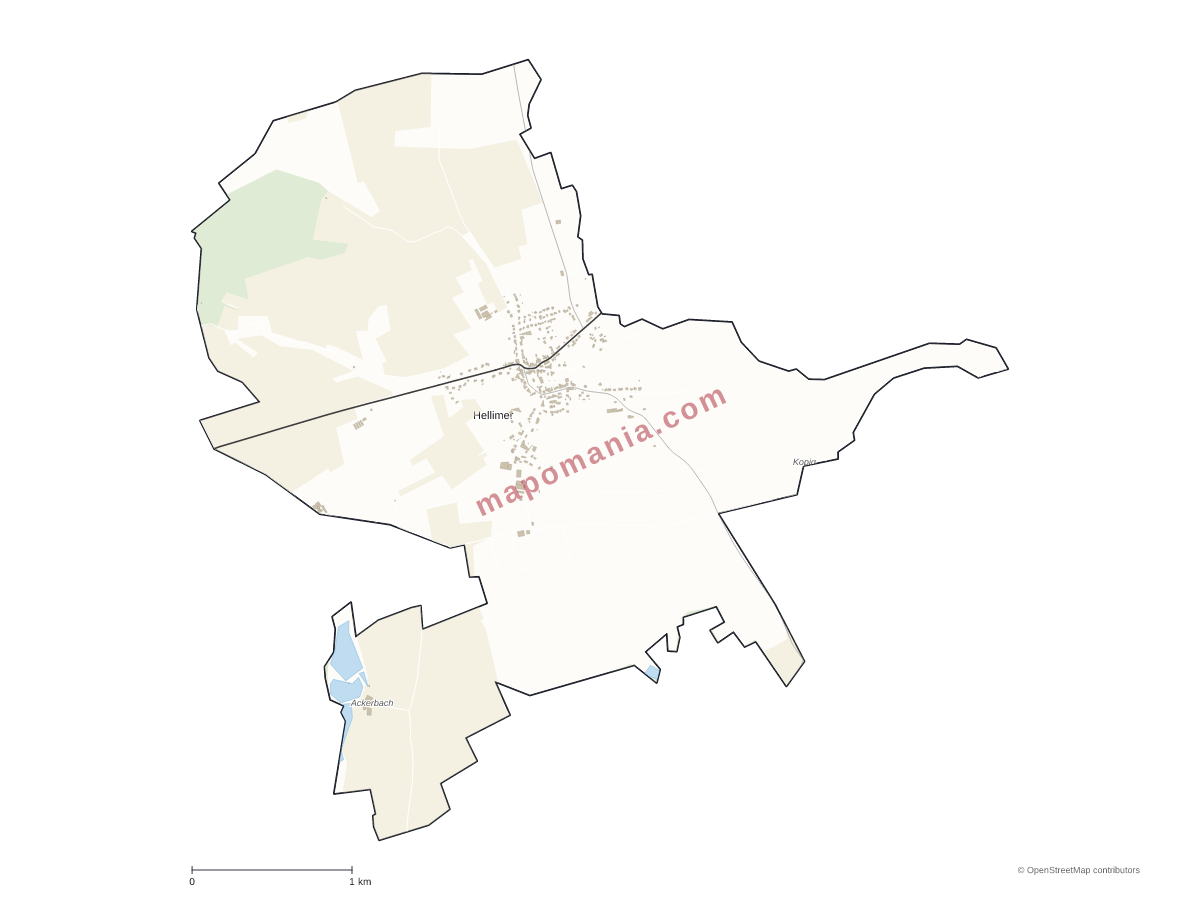Carte de Hellimer à personnaliser