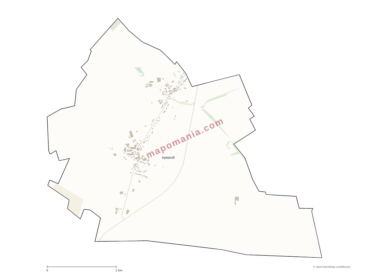 Carte de Helstroff à personnaliser