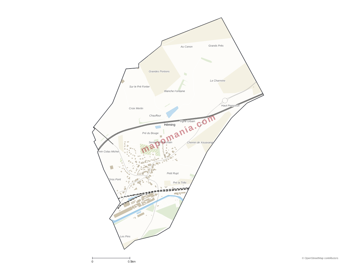 Carte de Héming à personnaliser