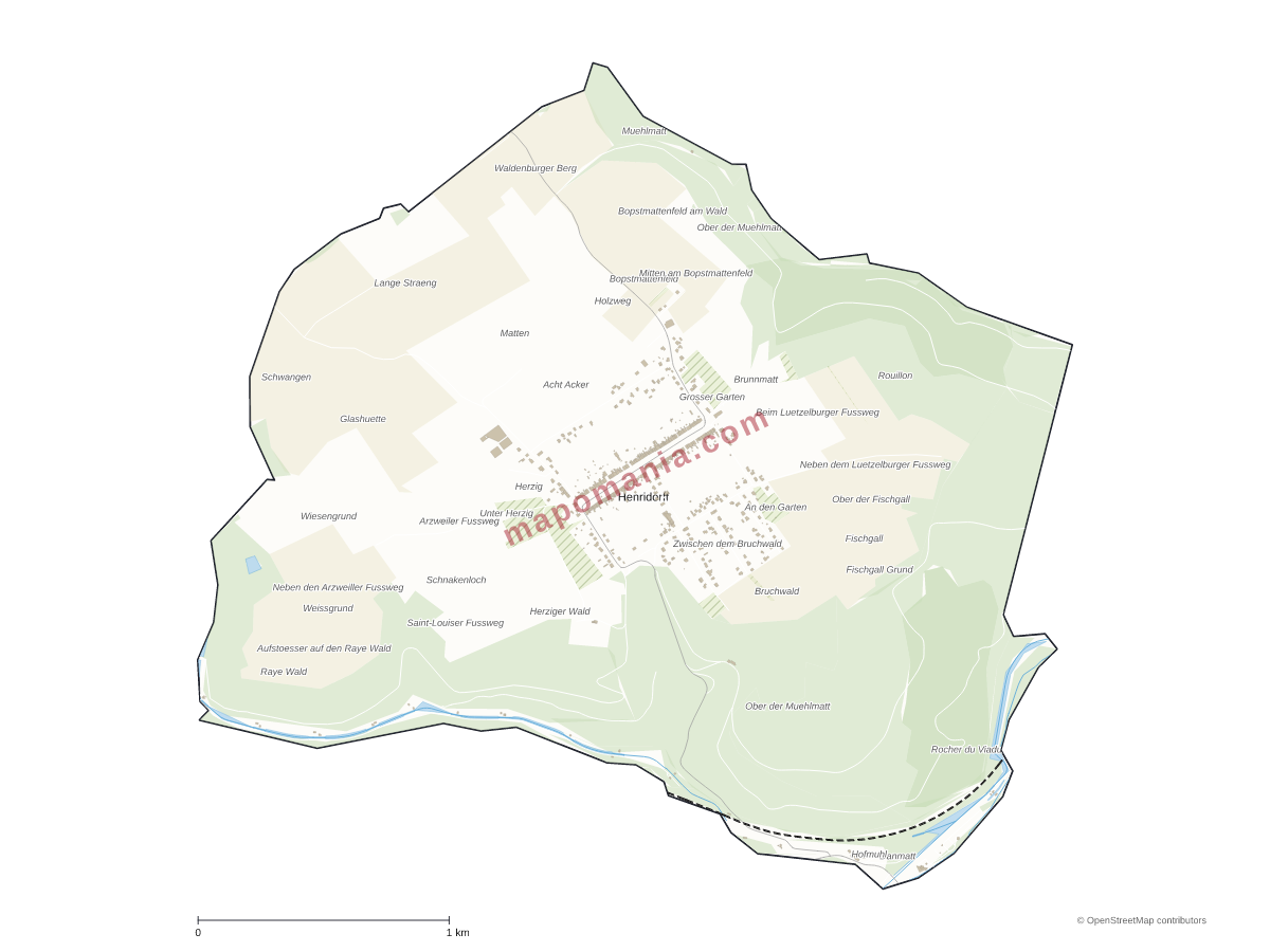 Carte de Henridorff à personnaliser