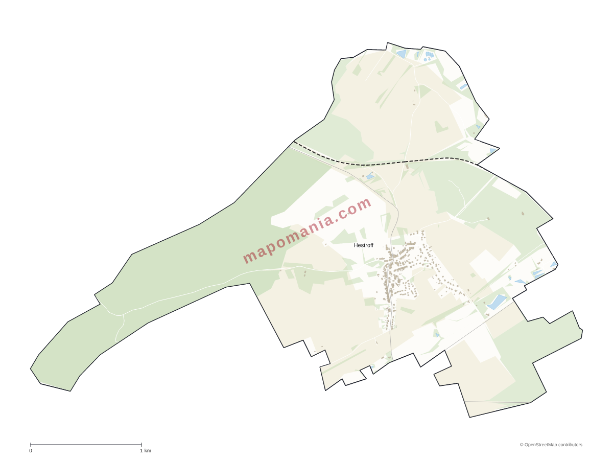 Carte de Hestroff à personnaliser