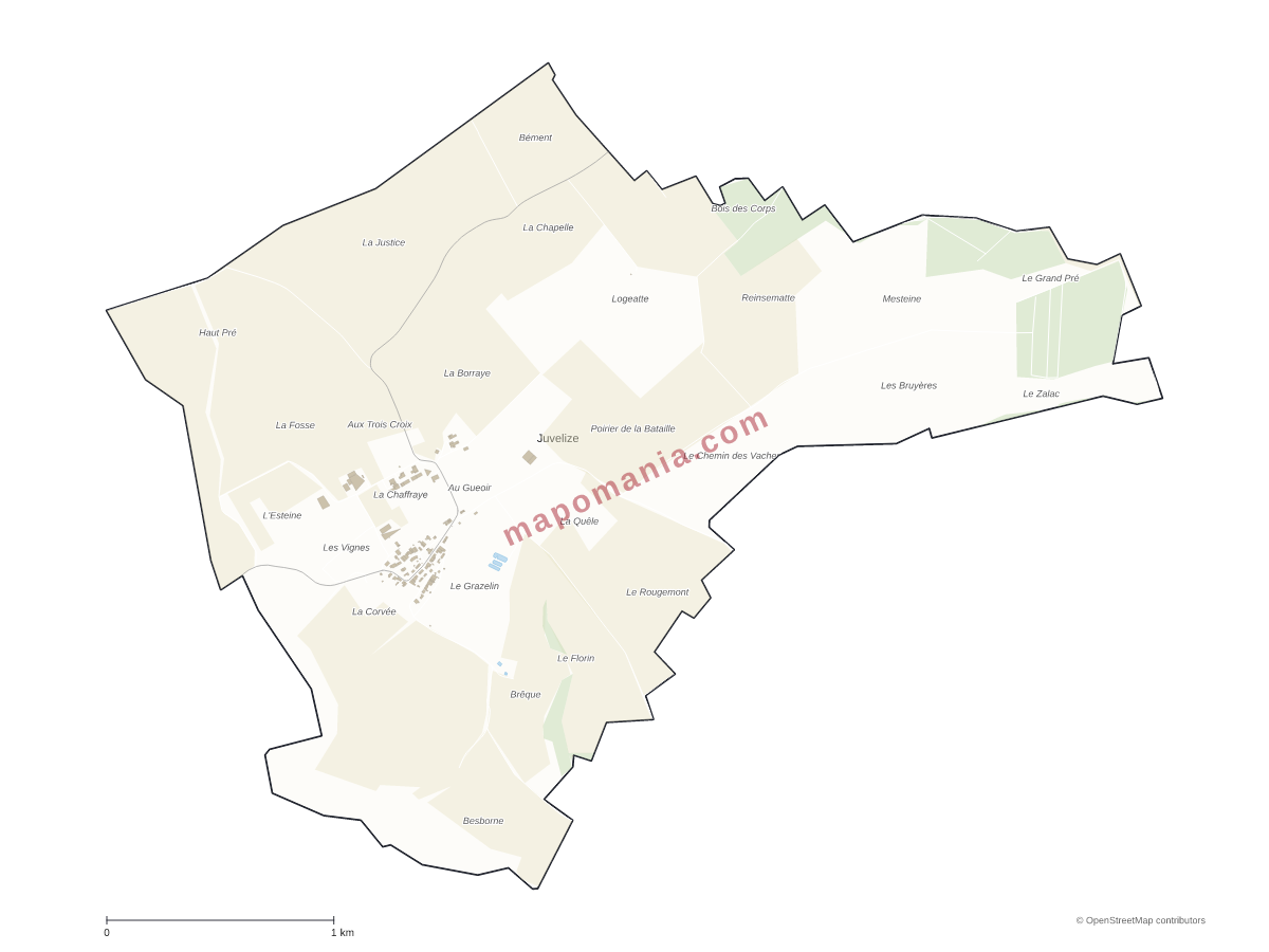 Carte de Juvelize à personnaliser
