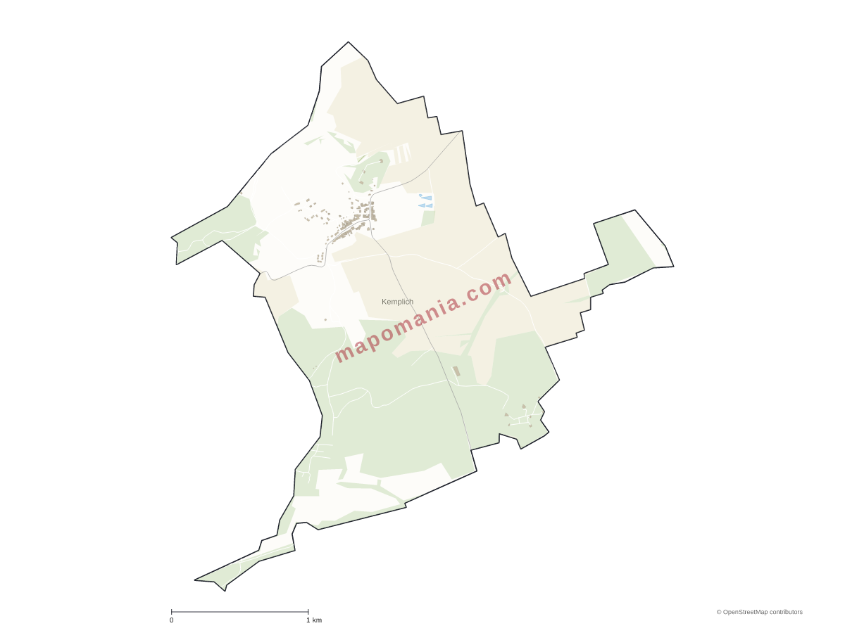 Carte de Kemplich à personnaliser